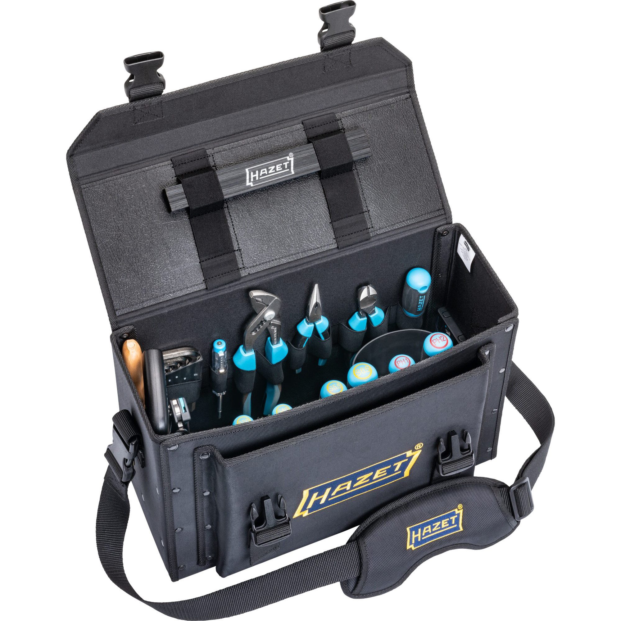 HAZET Werkzeugset Hazet Werkzeugtasche klein, bestückt 191T-1/51, (51-tlg)