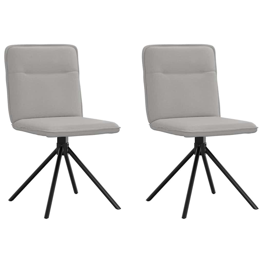 vidaXL Esszimmerstuhl Esszimmerstühle 2 Stk. Wolkengrau günstig online kaufen