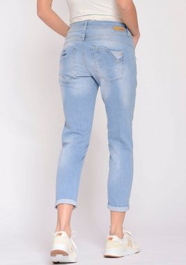 GANG Relax-fit-Jeans 94AMELIE CROPPED mit Abriebeffekten