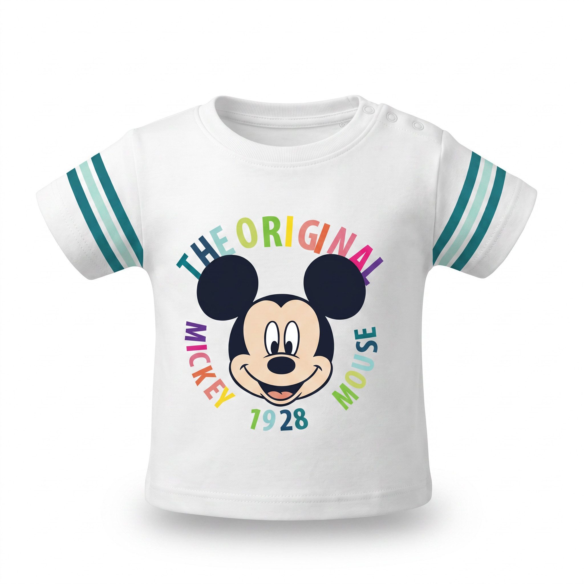 Disney Mickey Mouse T-Shirt Mickey Maus Baby Jungen kurzarm Shirt Gr. 62 bis 86 - 100% Baumwolle