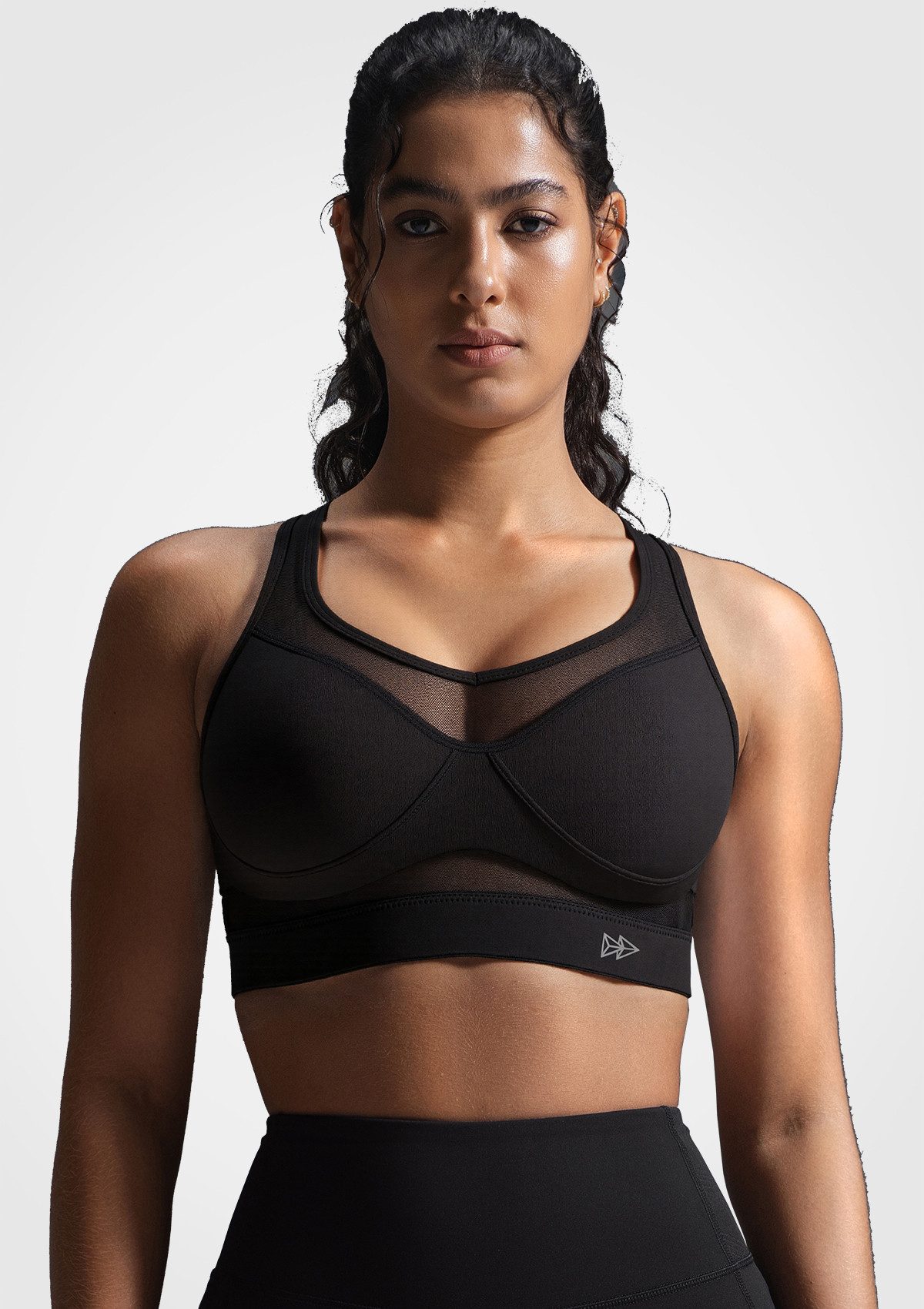 Yvette Sport-BH Starker halt, Mesh Ringerrücken, Gepolstert, H0800003