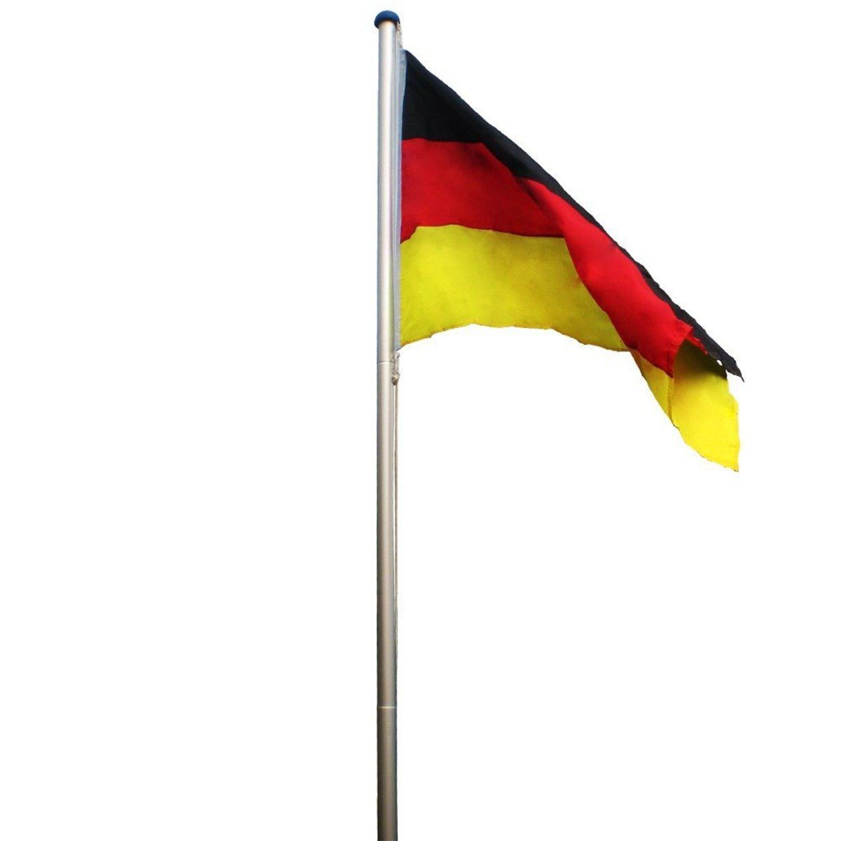 colourliving Fahnenmast Flaggenmast ca. 4 Meter Fahnenstange mit Deutschland Flagge, (1-St)