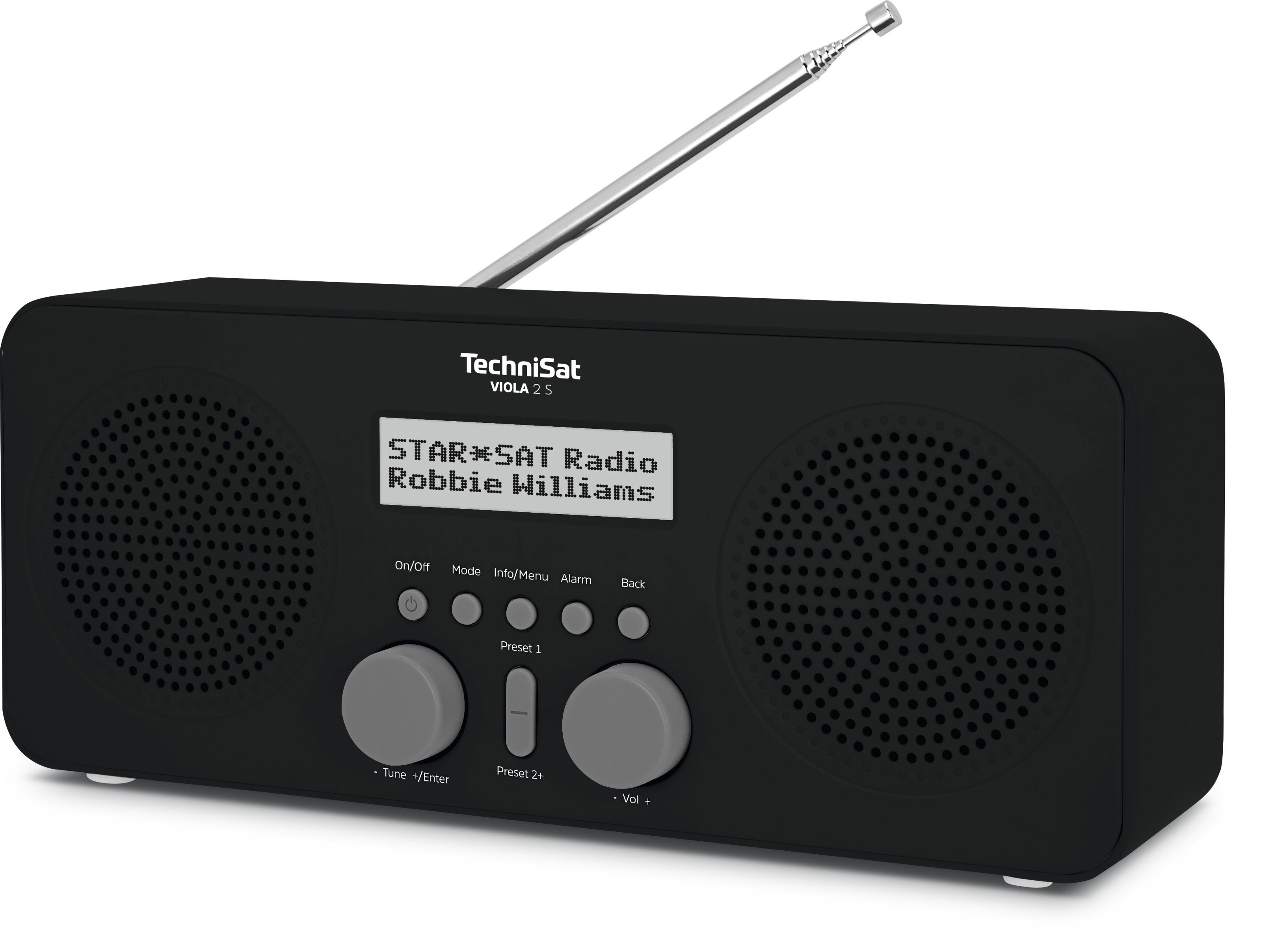 Batteriebetrieb) Netz- W, und UKW, (DAB), (DAB) (Digitalradio Digitalradio Sleep-Funktion, und TechniSat Weck- schwarz S 2 4 VIOLA
