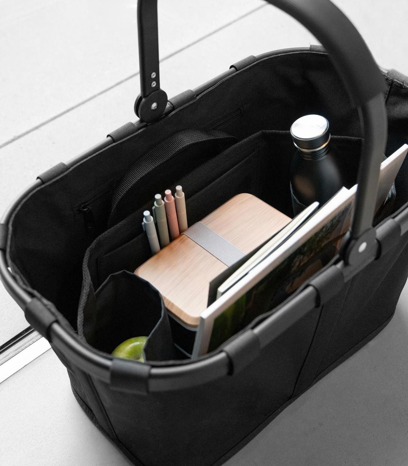 REISENTHEL® Taschenorganizer ORGANIZER, 8 Liter, Schwarz, Polyester, Wasserabweisend, 2 Tragegriffe, B 36 x H 16 x T 18 cm