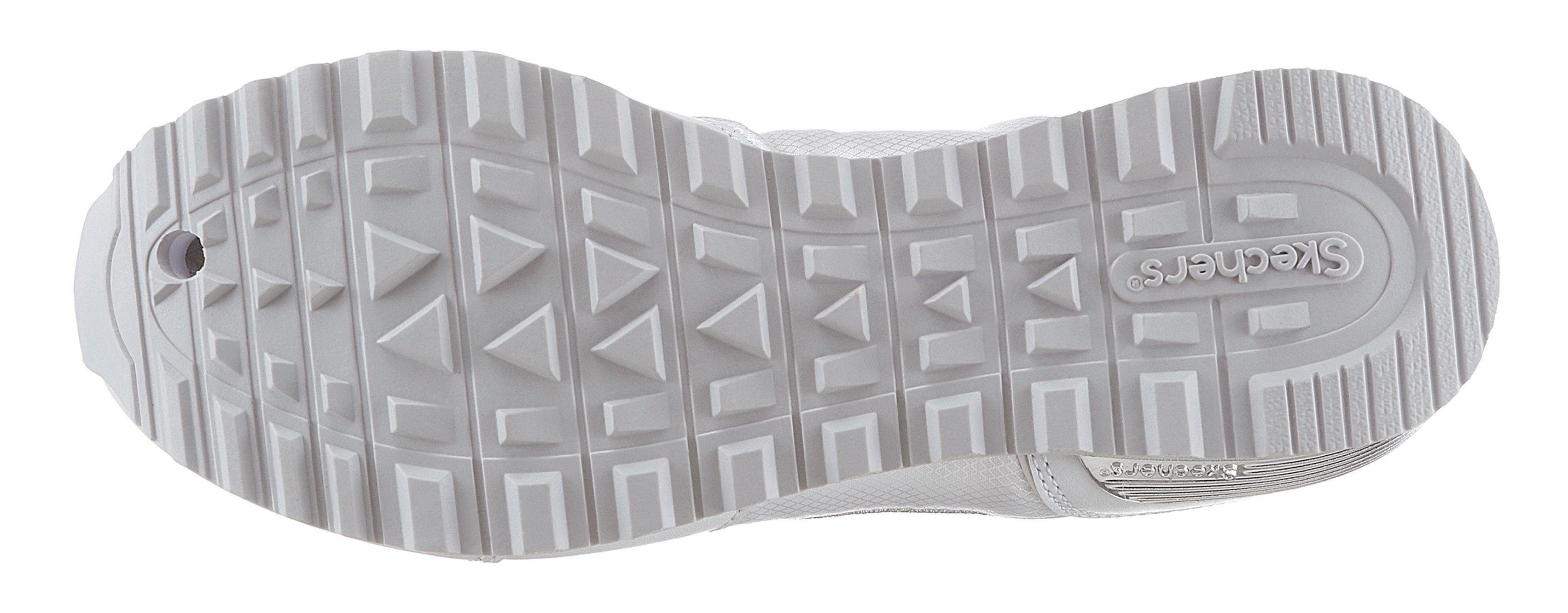 Sneaker mit Gurl silber Gold´n weiß / Metallic-Details Skechers