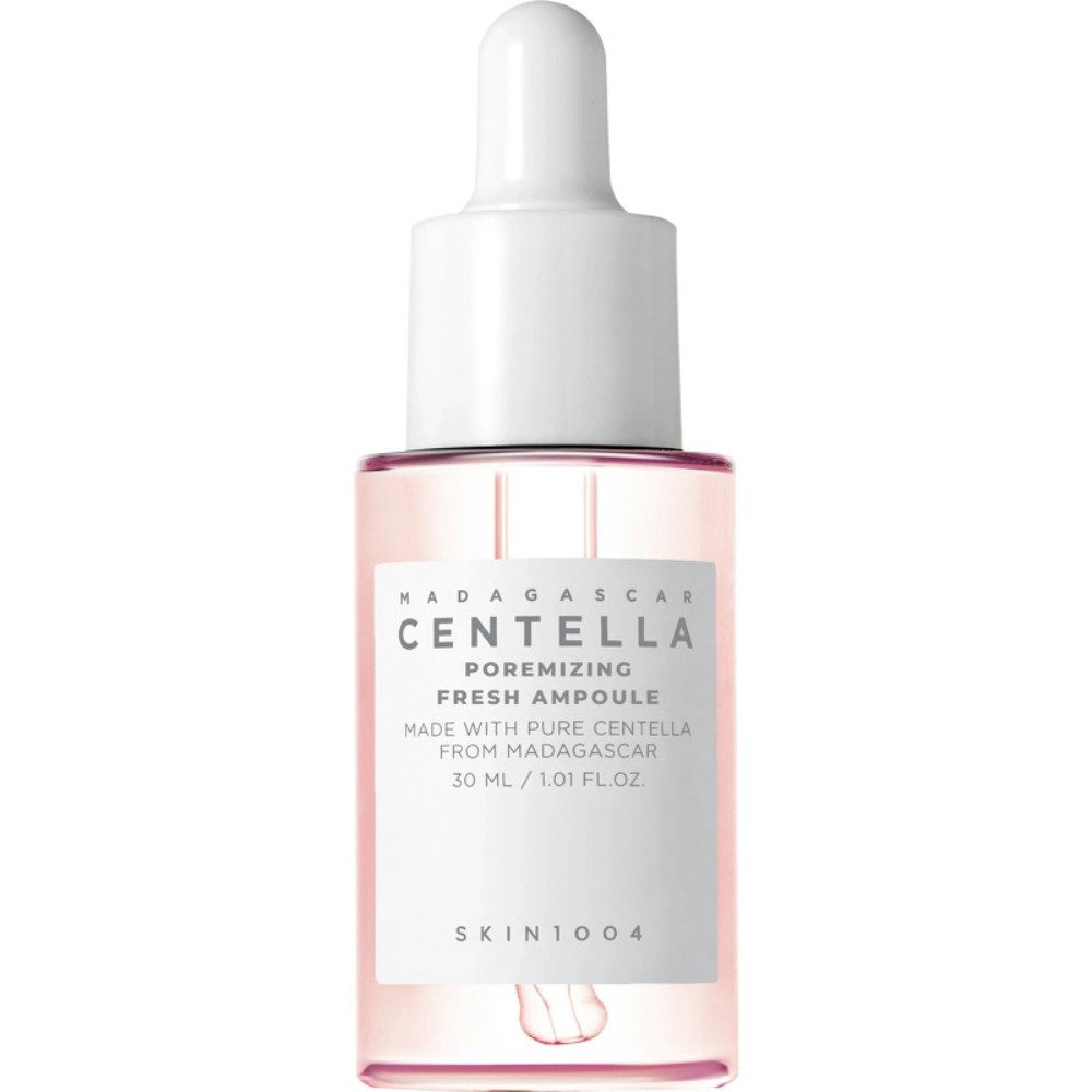 SKIN1004 Gesichtsserum Madagascar Centella Poremizing Fresh Ampoule 30ml - Rosa Himalaya-Salz reinigt Poren von Unreinheiten, Porenverfeinernd, feuchtigkeitsspendend, hautberuhigend