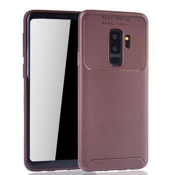 König Design Handyhülle Samsung Galaxy S9 Plus, Samsung Galaxy S9 Plus Handyhülle Backcover Braun