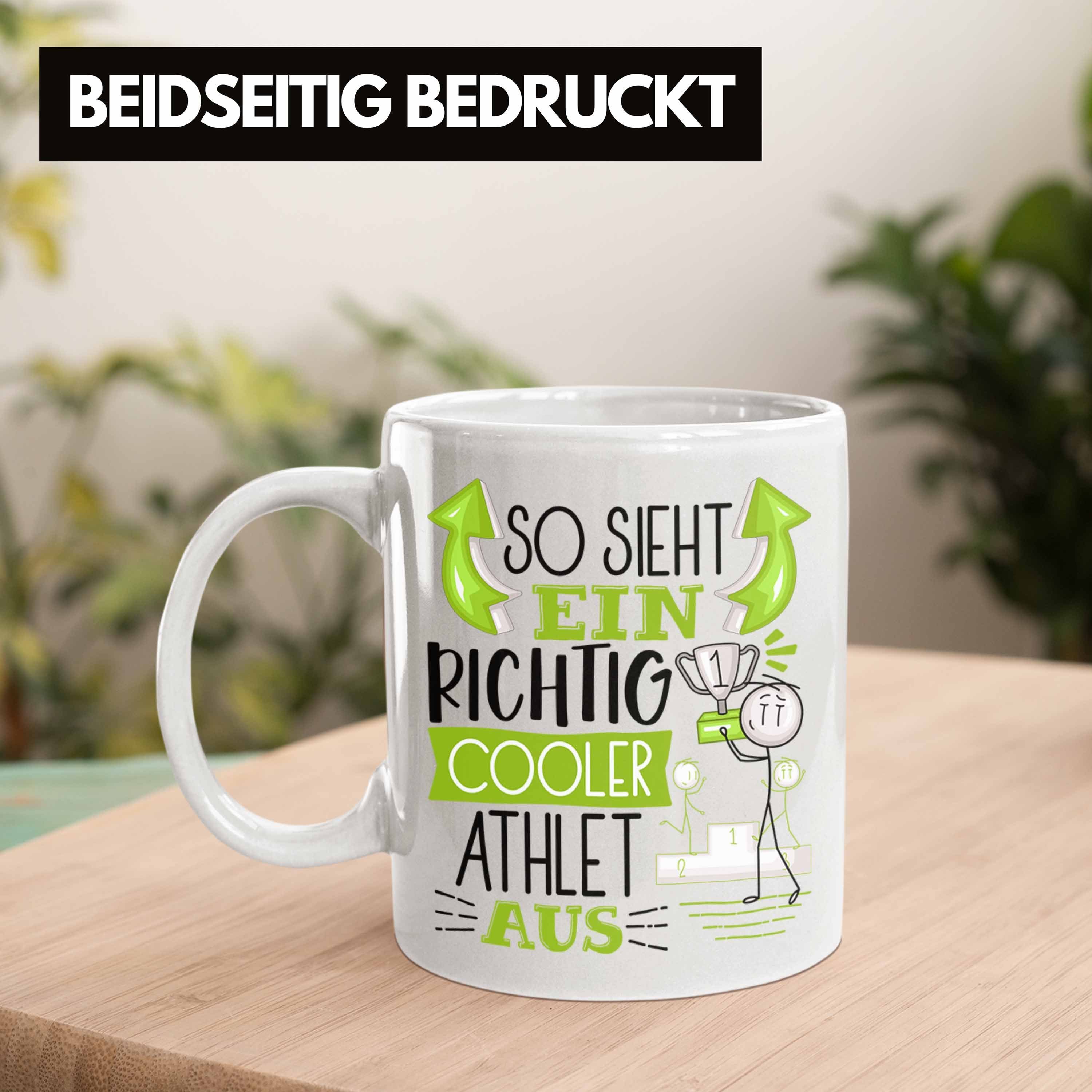 Weiss Ein Tasse Athlet Tasse Trendation Geschenk RIchtig Athlet So Sieht Cooler Geschenki Aus