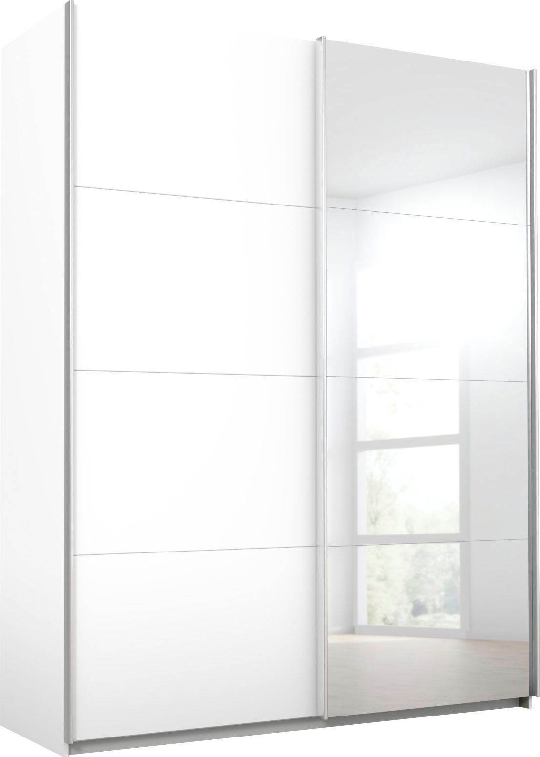 rauch Schwebetürenschrank Quadra mit Spiegelelementen – Bild 3 von 5