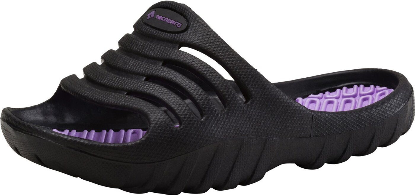 TECNOPRO Ki.-Badesandalen Pamplona SCHWARZ/LILA Aquaschuh