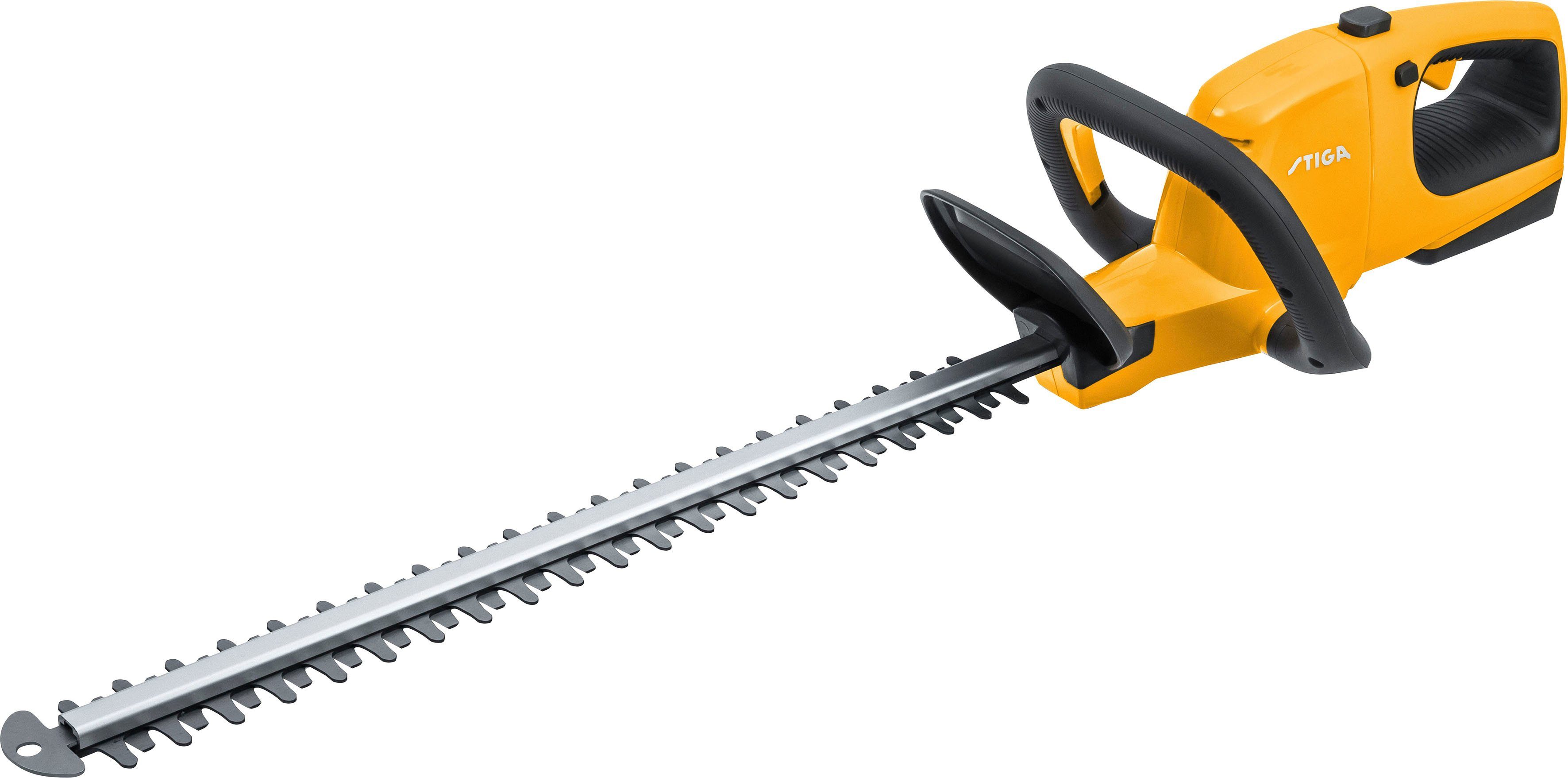 STIGA GARDEN Akku-Heckenschere HT 100e, (Spar-Set), 50 cm Schnittlänge, mit Akku 20V/2Ah und Ladegerät