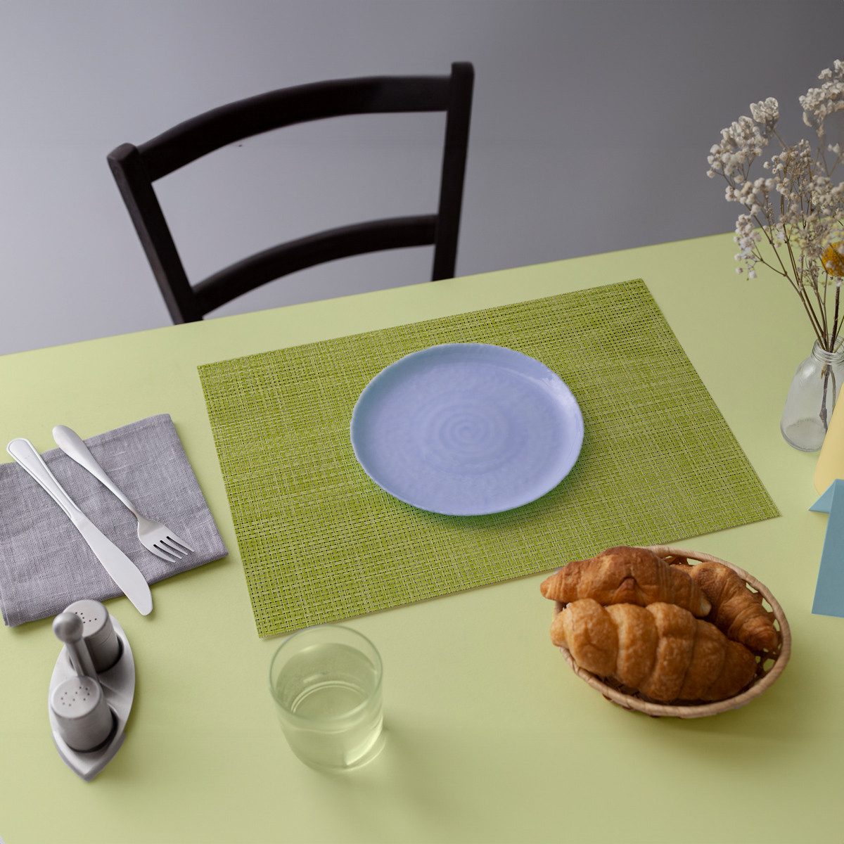 matches21 HOME & HOBBY Platzset Tischsets ELEGANCE 4er Set Braun als Tischuntersetzer, (4-St), Abwaschbare Platzsets als Tischunterlagen für Ess-Tisch Tisch-Deko