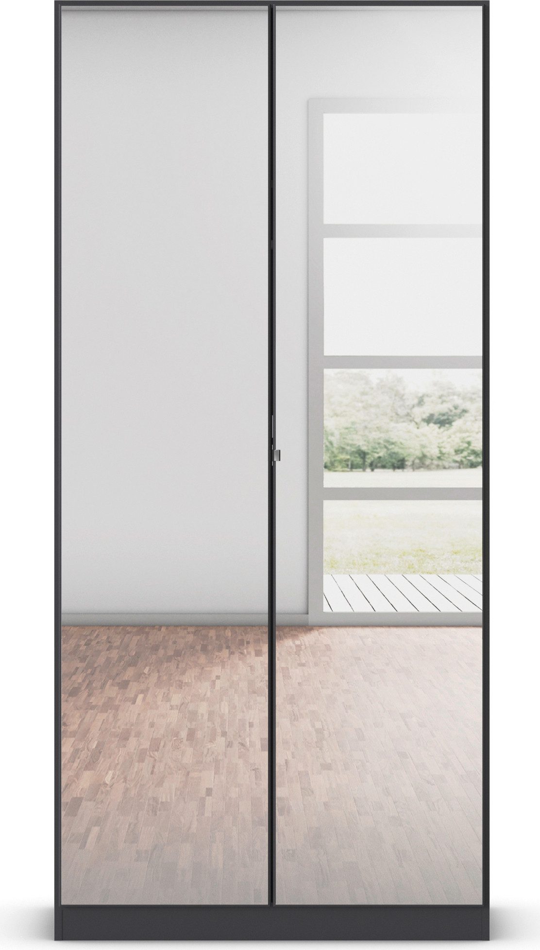 rauch Drehtürenschrank Reflect mit Spiegelfront, inkl. praktischer Inneneinteilung