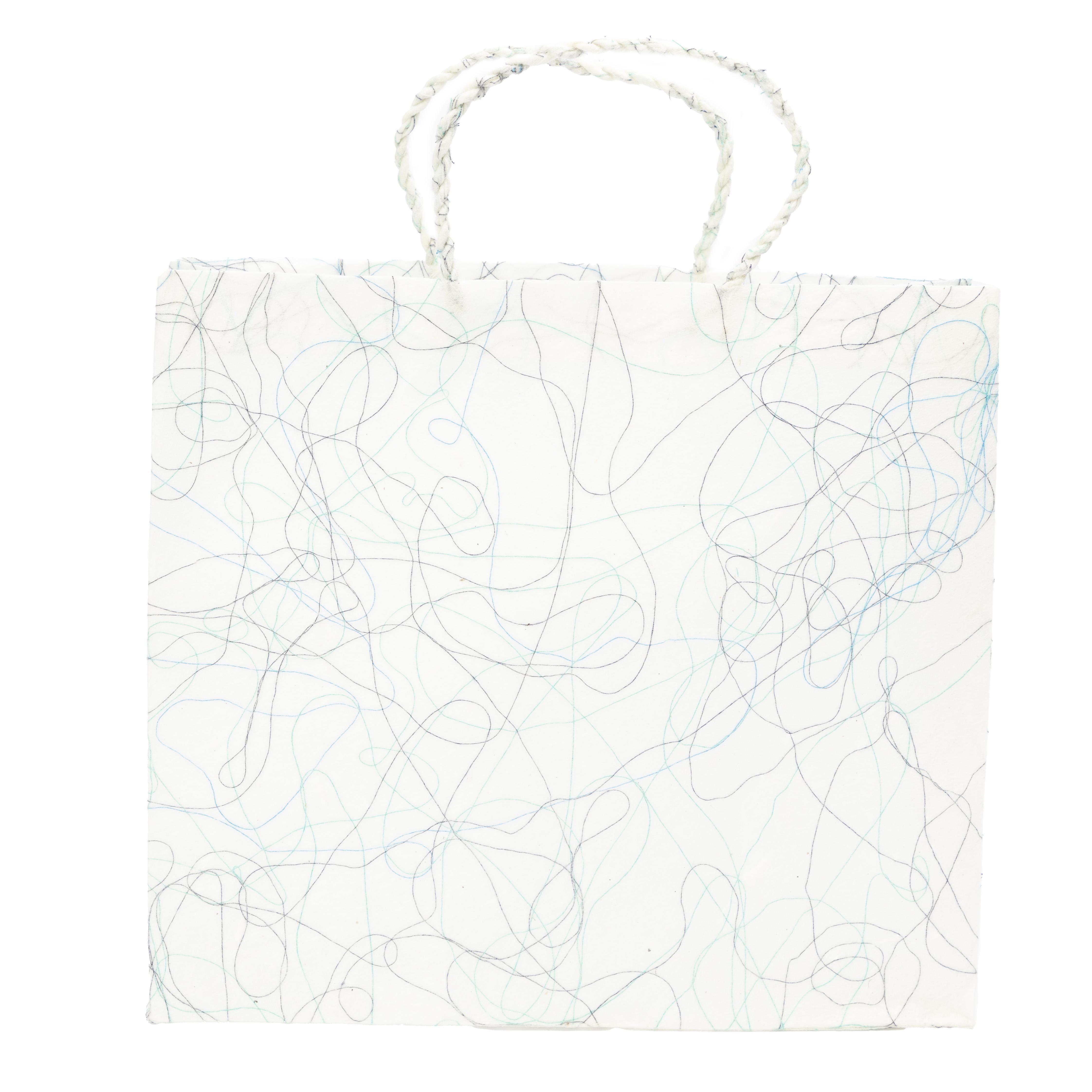Geschenk-Tragetasche Geschenktasche "Fadenspiel", Handmade