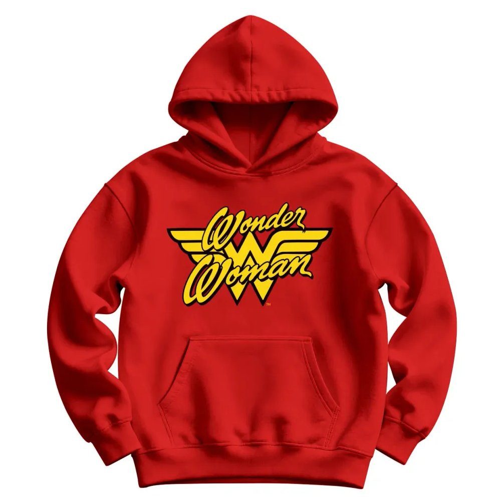 Wonder Woman Hoodie Script Logo Kids Hoodie