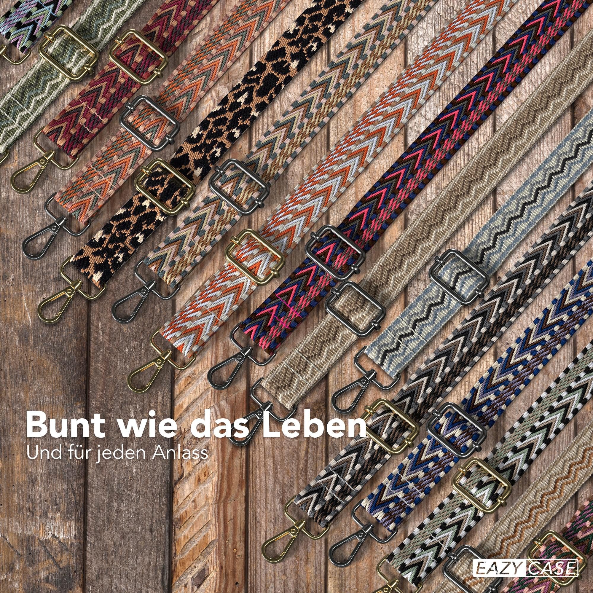 EAZY CASE Schulterriemen Ersatz Taschenriemen Boho Style Wechselband Taschenriemen Festivalbag verstellbar Universalgröße Weiß – Bild 5 von 5