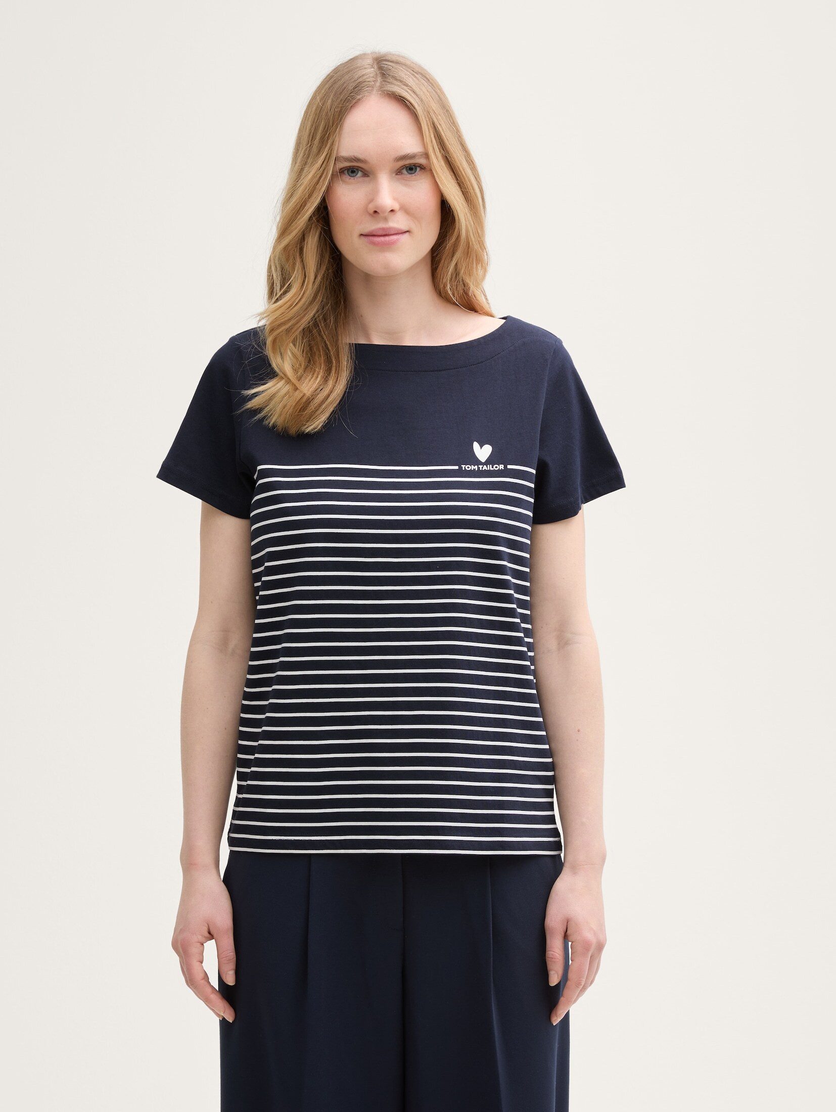 TOM TAILOR T-Shirt T-Shirt T-Shirt mit Streifenmuster günstig online kaufen