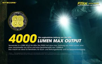 Nitecore LED Taschenlampe Unisex P20iX taktische Hochleistungstaschenlampe, schwarz (1-St)