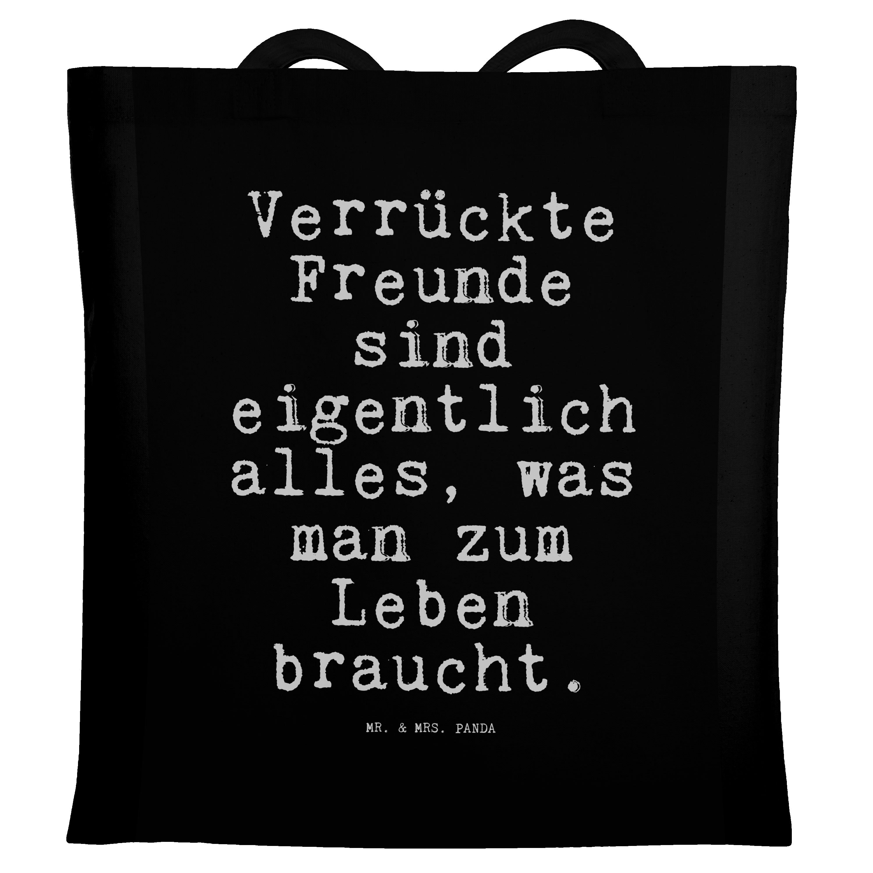 Mr. & Mrs. Panda Tragetasche »Verrückte Freunde sind eigentlich