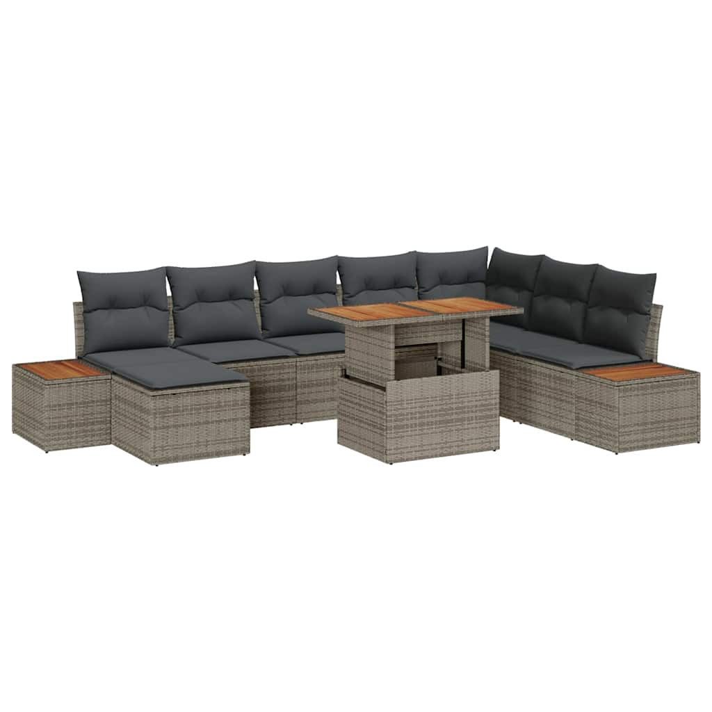 vidaXL Gartenlounge-Set Garten-Sofa-Set mit Speicher 9 günstig online kaufen