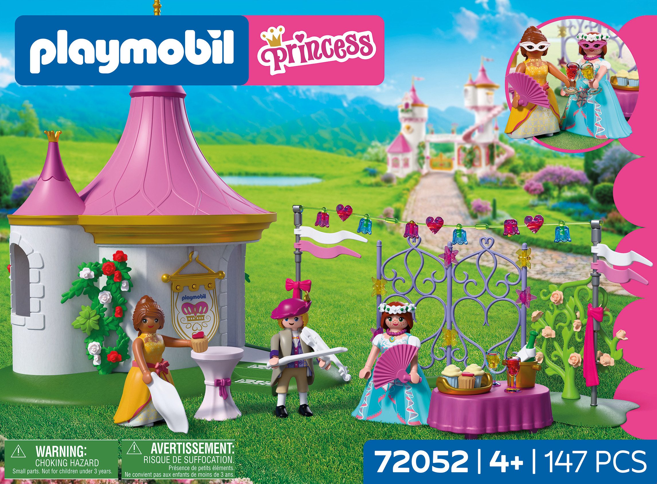 Playmobil® Maskenball im Pavillon (72052), Princess Konstruktions-Spielset, (147 St), Made in Europe