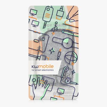 kwmobile Handyhülle Handytasche für Smartphones L - 6,5", Handy Filztasche - 16,5 x 8,9 cm Innenmaße