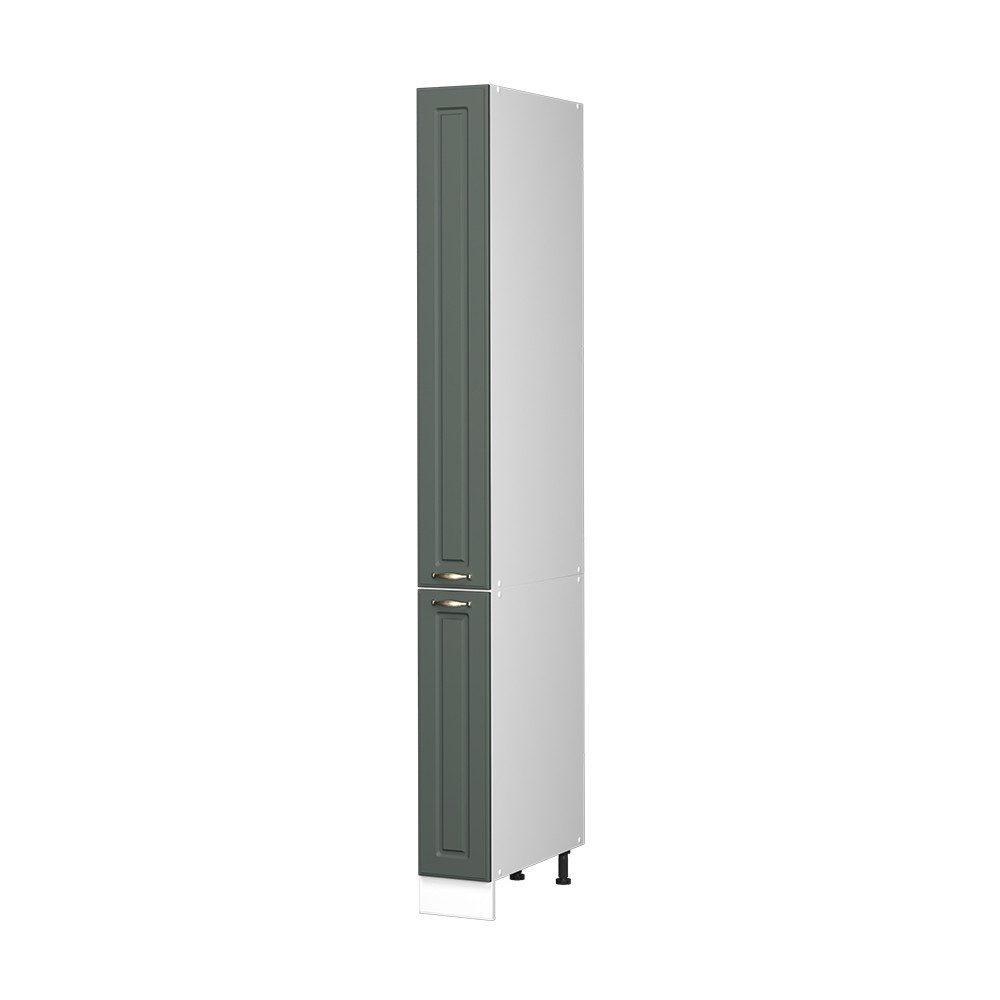 Vicco Hochschrank Fame-Line, Grün-Gold Landhaus/Weiß, 20 cm (1-St)