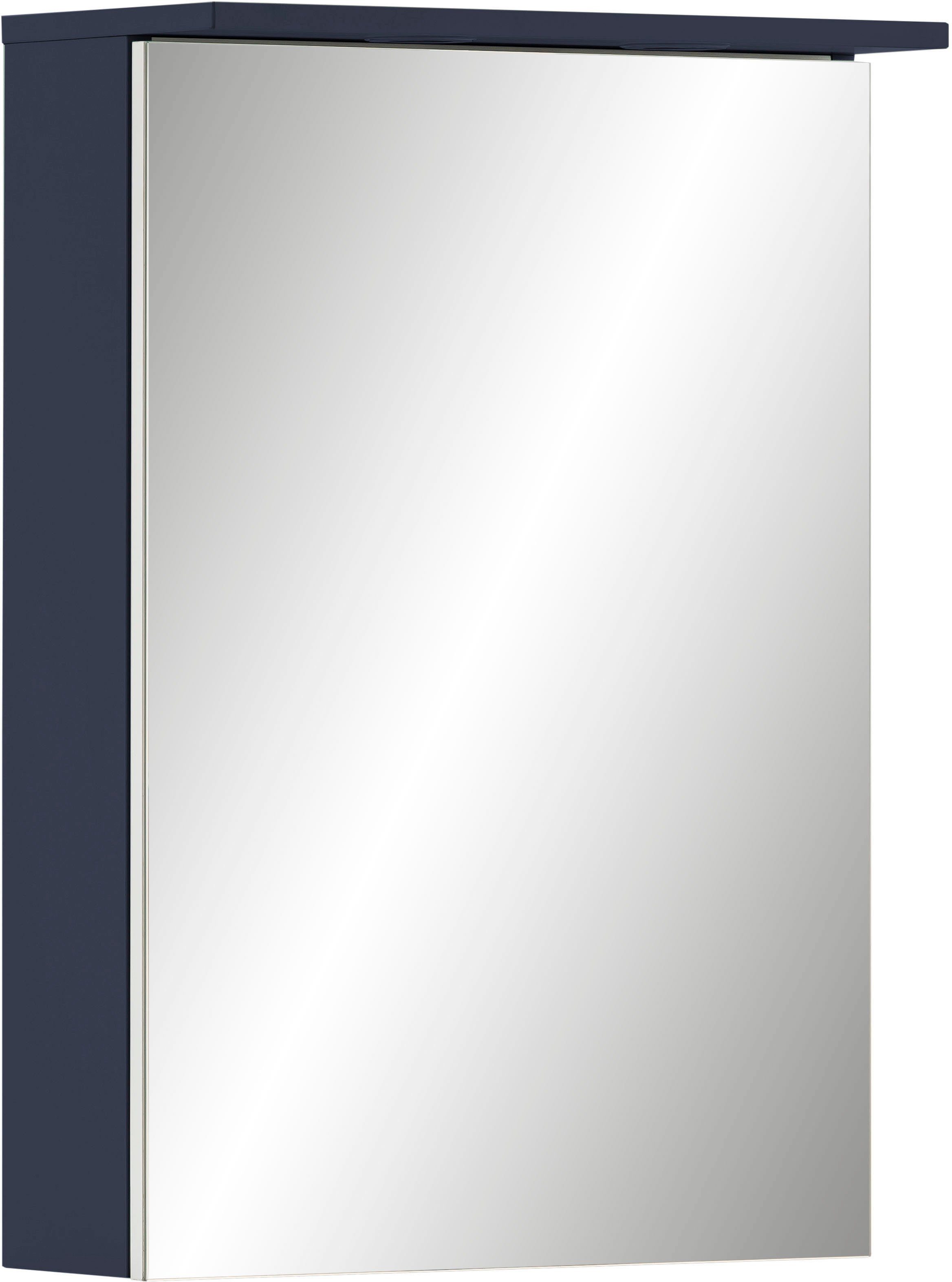 Breite Glaseinlegeböden Jesper Schildmeyer Badezimmerspiegelschrank LED-Beleuchtung Mit cm und 50,4 Schalterbox,höhenverstellbare