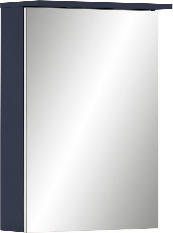 Schildmeyer Badezimmerspiegelschrank Jesper Breite 50,4 cm Mit  LED-Beleuchtung und Schalterbox,höhenverstellbare Glaseinlegeböden