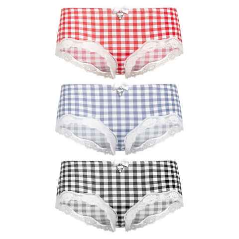 Pussy Deluxe Hipster Plaid 3er Set Hipster (Set, 3er-Pack)