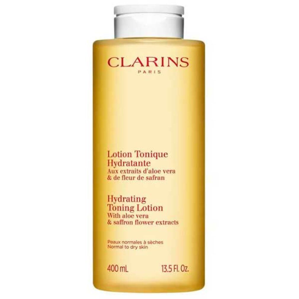 Clarins Gesichts-Reinigungsmilch Moisturizing TONER LOTION für normale bis trockene Haut 400 ml