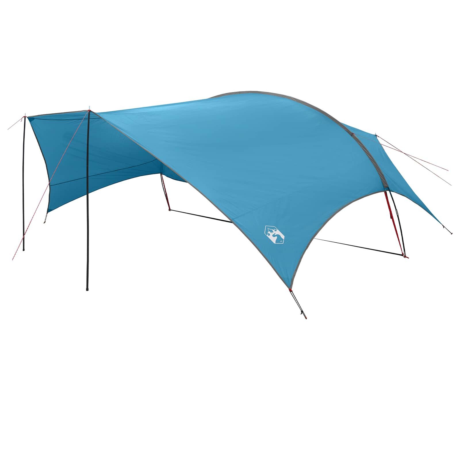 Tarp-Zelt Camping Tarp Wasserfest Blau 695 x 580 x 200 cm