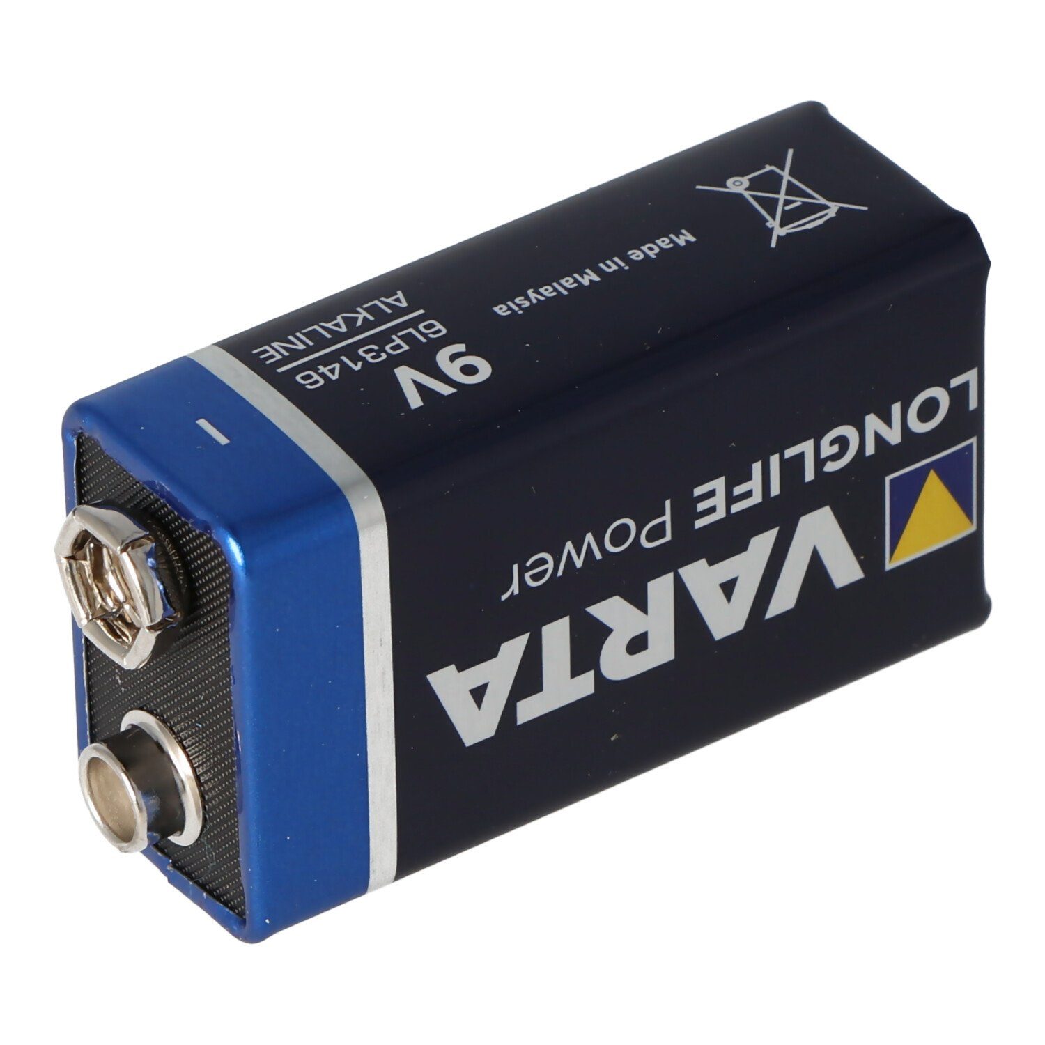 VARTA Varta Longlife Power (ehem. High Energy) 9-Volt Block Batterie 1 Stüc Batterie, (9,0 V)