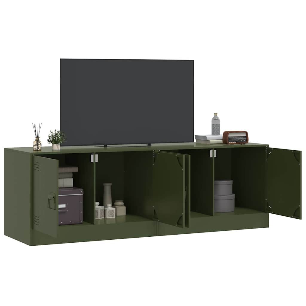 vidaXL TV-Schrank TV-Schränke 2 Stk. Olivgrün günstig online kaufen