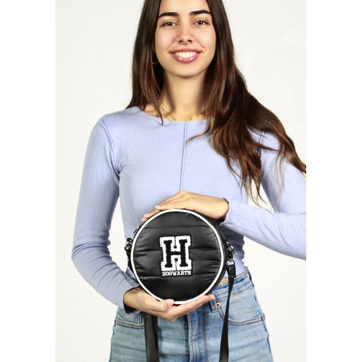 Warner Bros. Umhängetasche Harry Potter H-Padding Round Unisex Kinder, Handtasche, Shopper, Crossbody Bag, Schultertasche, Hobo Bag