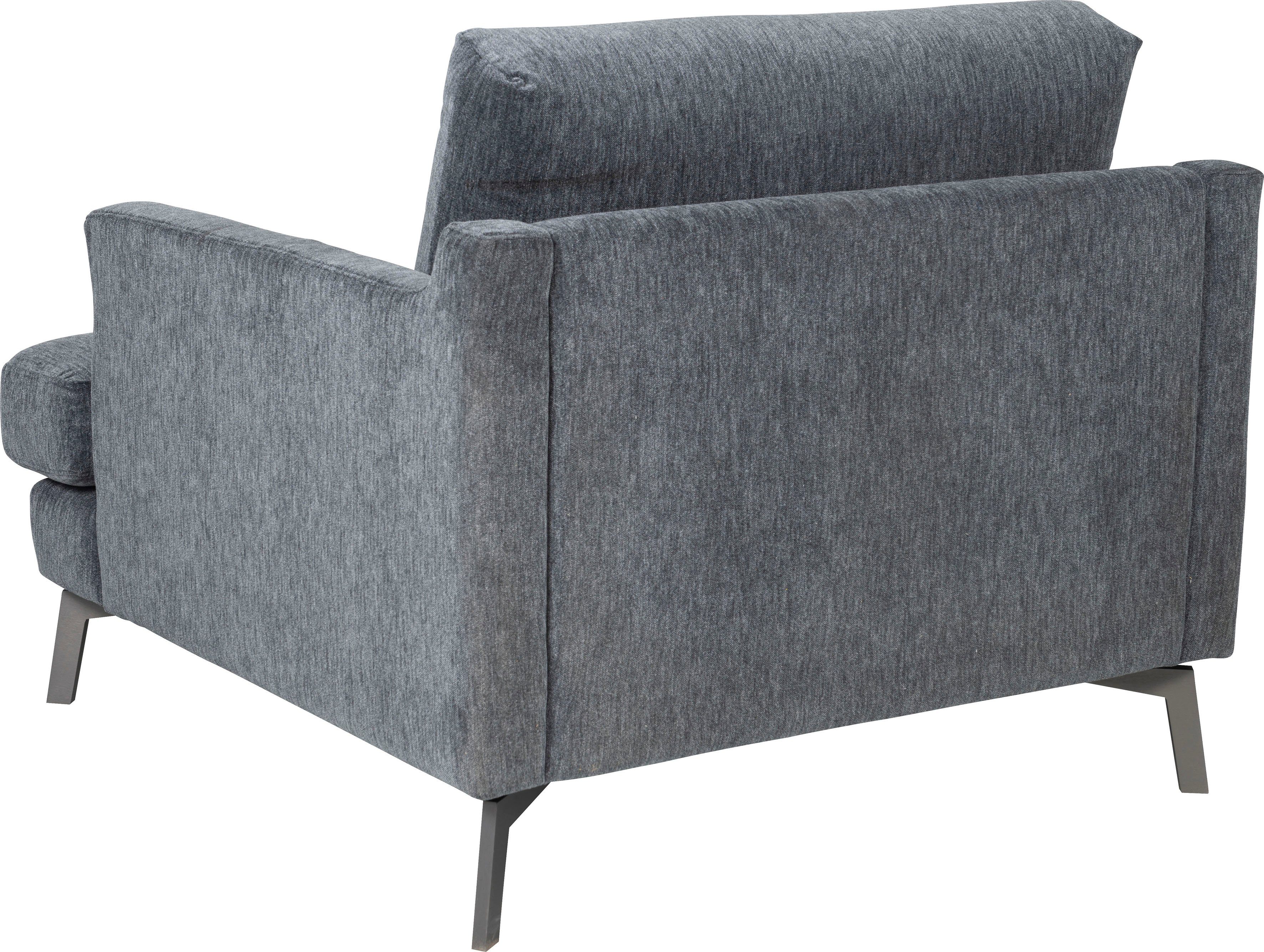 Sessel im (Set, ein skandinavischen Design grey furninova mit Hocker), Saga Klassiker