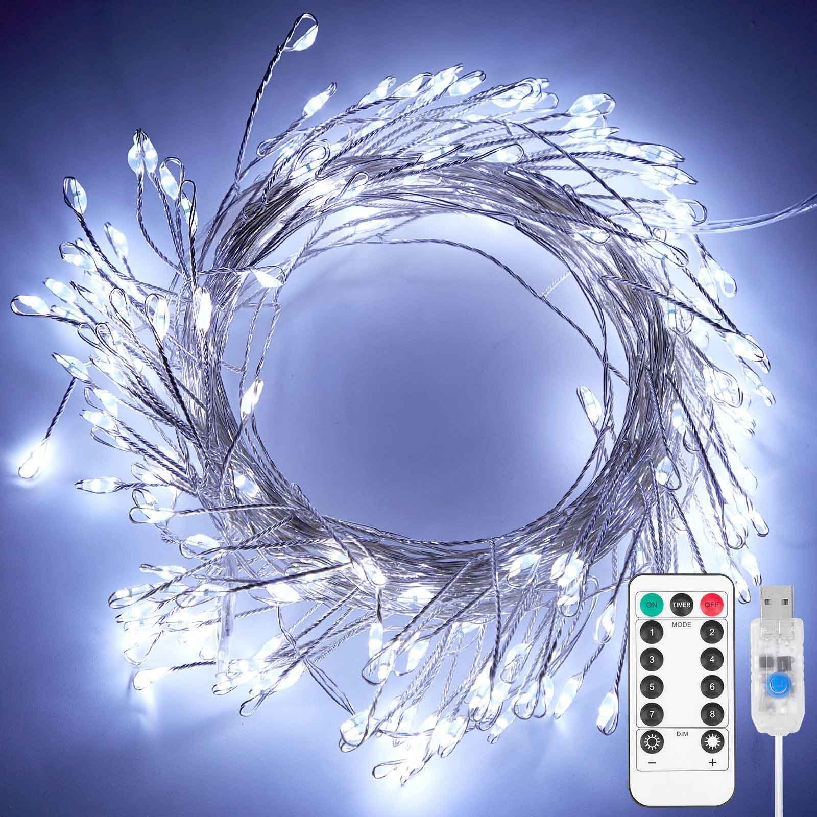Rosnek LED-Lichterkette 3M/6M, dimmbar, für Weihnachten Hochzeit Party, Fer günstig online kaufen