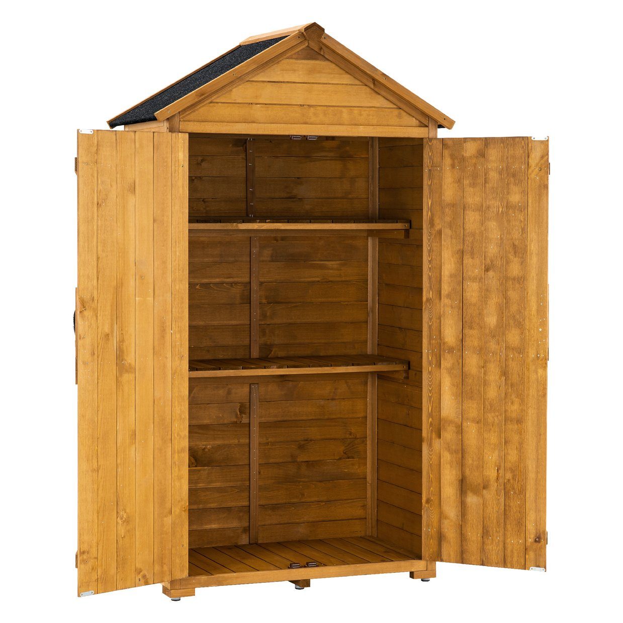 MCombo Gerätehaus MCombo Gartenschrank Werkzeugschrank 1000, Outdoor-Schrank Gartenbox, Satteldach, Holz,48 X 90 X 178 cm