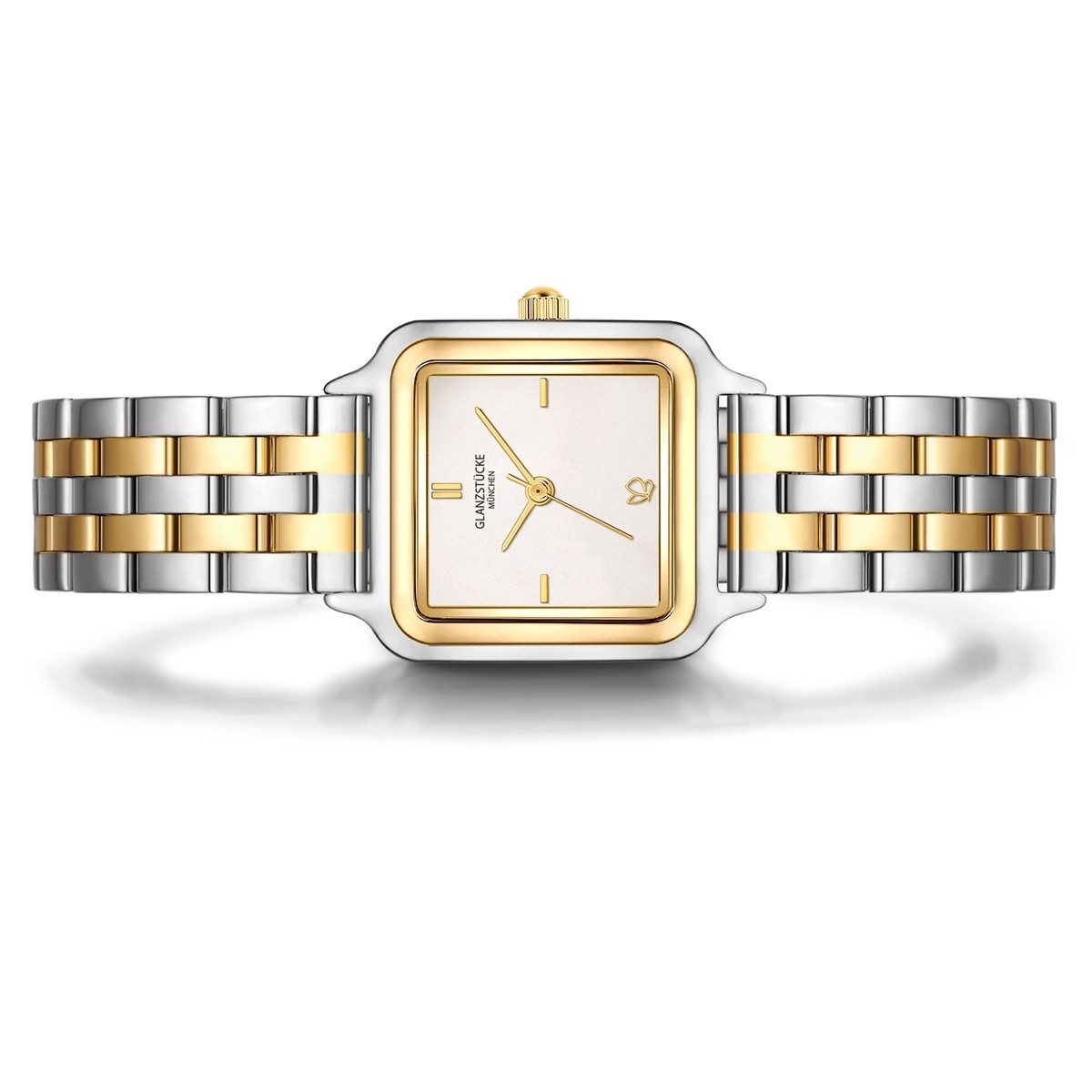 Glanzstücke München Quarzuhr silber/gelbgold