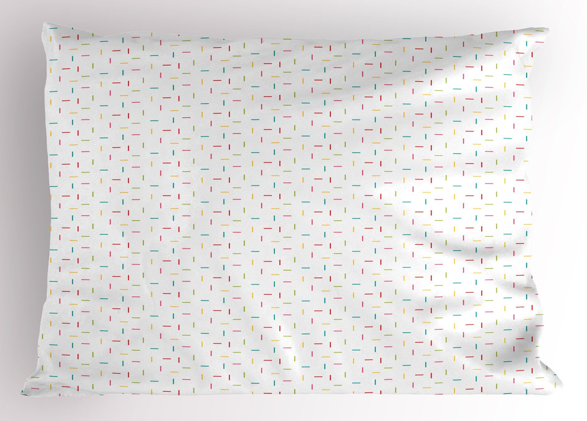 Kissenbezüge Dekorativer Standard (1 Kissenbezug, Gedruckter Kunst Multicolor Stripes Stück), Size Minimalistisch Abakuhaus King