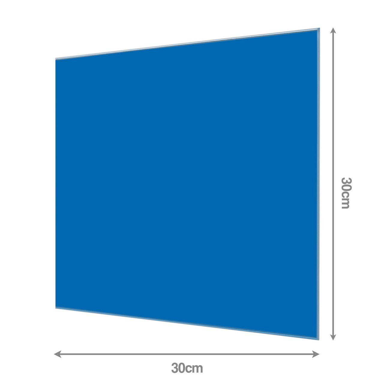 Glas banjado Signalblau, Magnete Glas, (gehärtetes 4 inklusive) Wandtafel