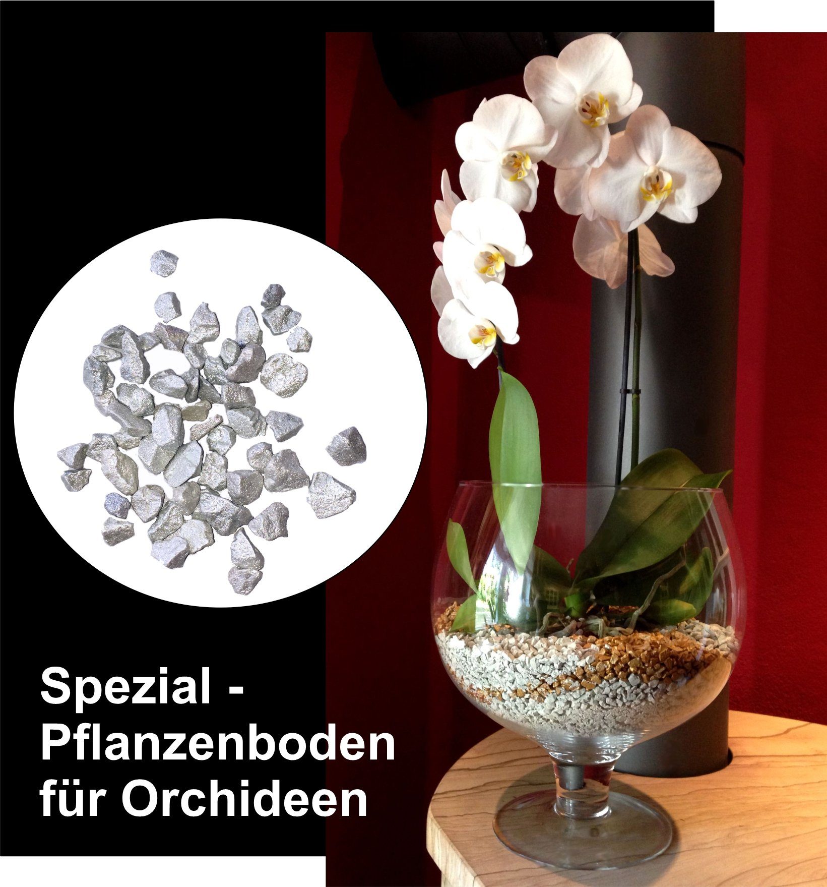 colomi Pflanzgranulat Spezial Pflanzboden für Orchideen - patentiert silber, 1 Liter