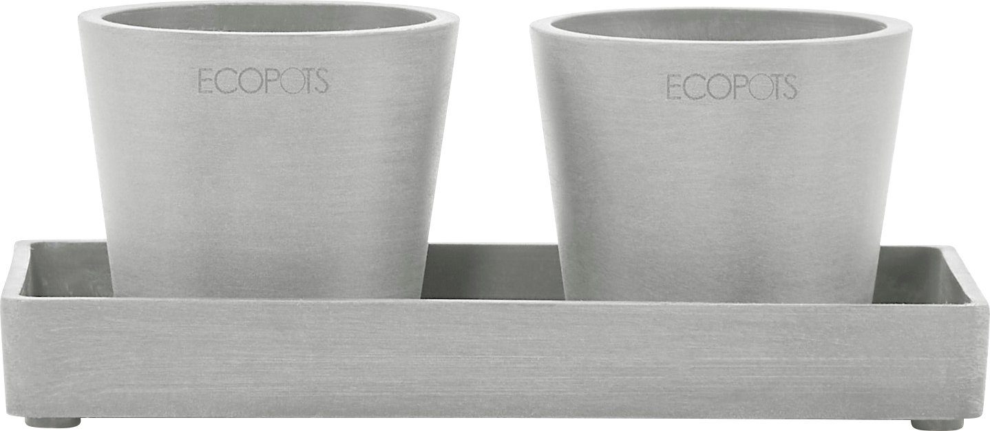 ECOPOTS Blumentopfuntersetzer DISPLAY PLATTER, für Ecopots Amsterdam, BxTxH:  10x10x2,5 cm, CO²-neutrales Produkt