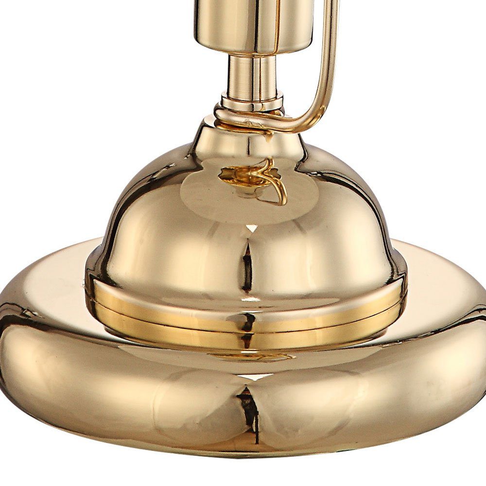 goldfarbene Leuchtmittel nicht etc-shop Antik Tischleuchte, inklusive, Tischleuchte Messing Tischlampe
