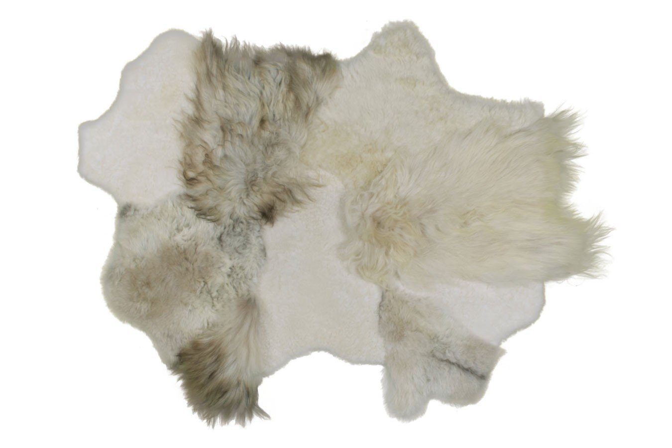 daslagerhaus living Teppich Schaffell Teppich beige