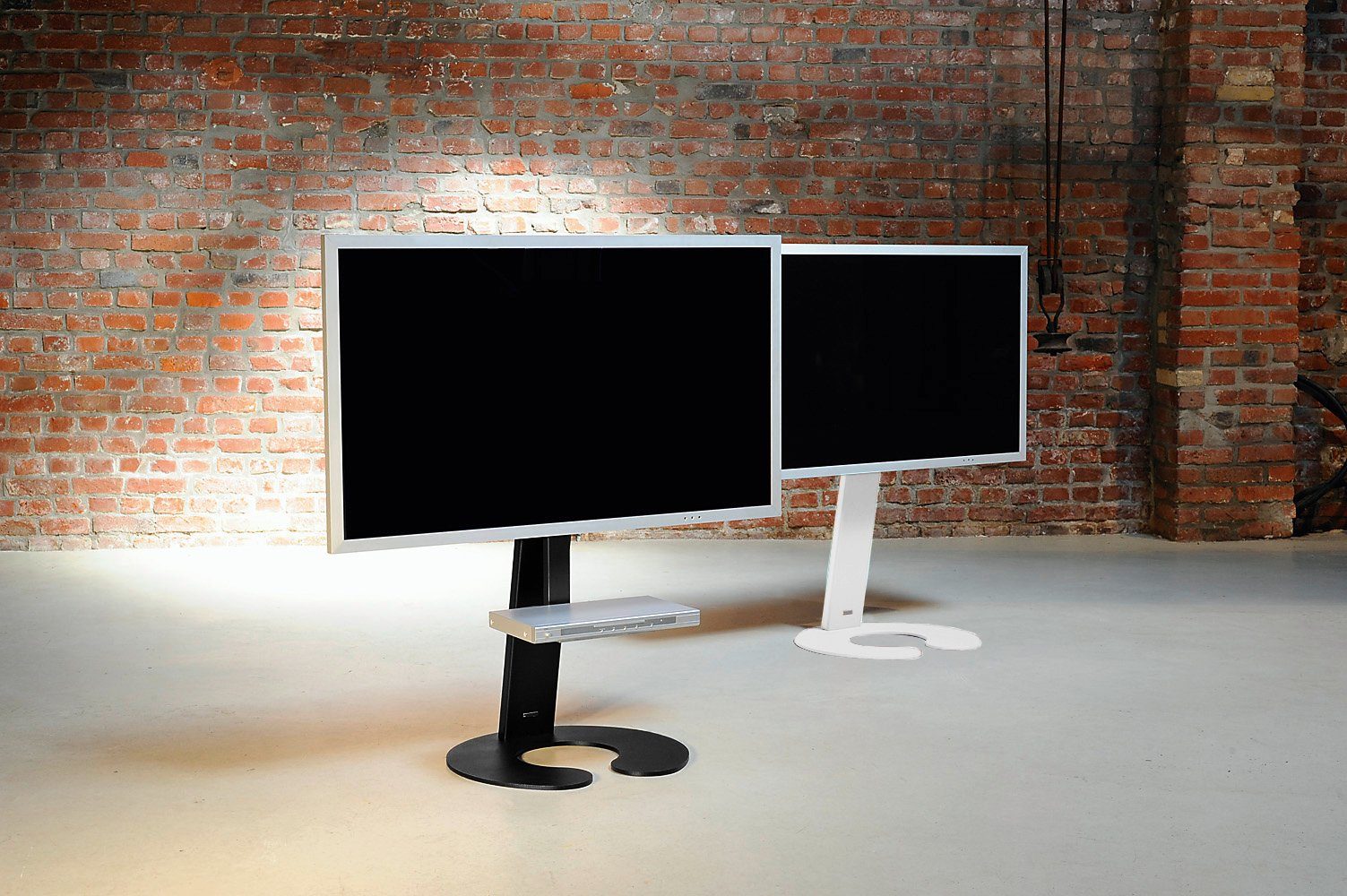 wissmann raumobjekte TV-Ständer Stilvolle Fernseher Standfüße, (bis 60,00 Zoll, moderner TV Bodenständer, Stabilität und Eleganz, Made in Germany)