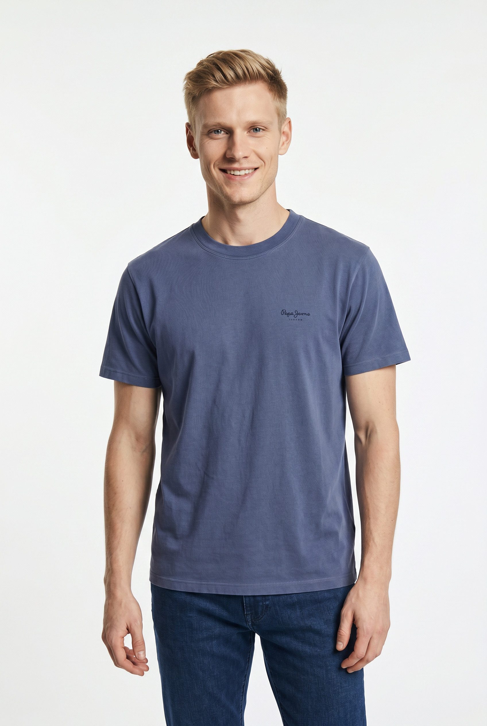 Pepe Jeans T-Shirt JACKO mit kleinem Ton-in-Ton Logoschriftzug