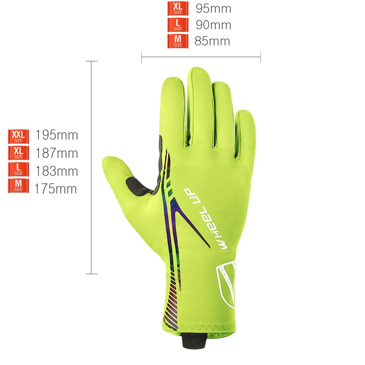 Fahrradhandschuhe Handschuhe MidGard Grün mit Fahrrad Fahrradhandschuhe MidGard Gel-Posterung,