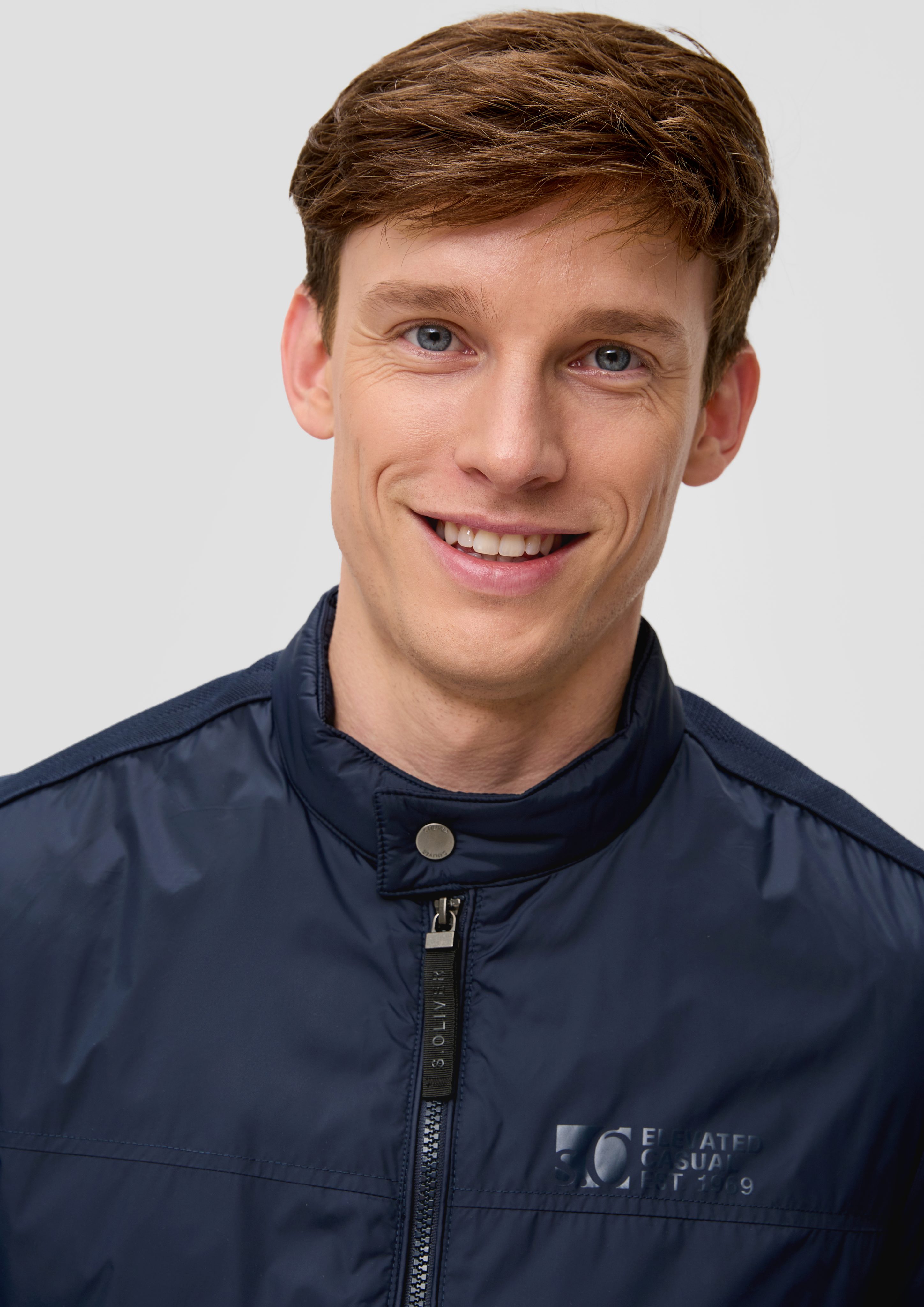 s.Oliver Allwetterjacke Nylonjacke mit Stehkragen Tape günstig online kaufen