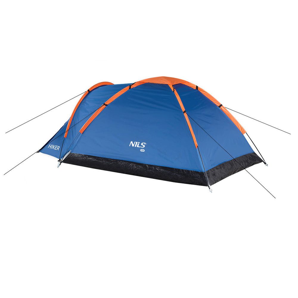 NILS CAMP Gruppenzelt NC6010 Campingzelt Faltzelt, Personen: 2 (Spar-Set, 1 tlg., Einfache Montage), Moskitonetz und Dachventilation für angenehmes Schlafklima